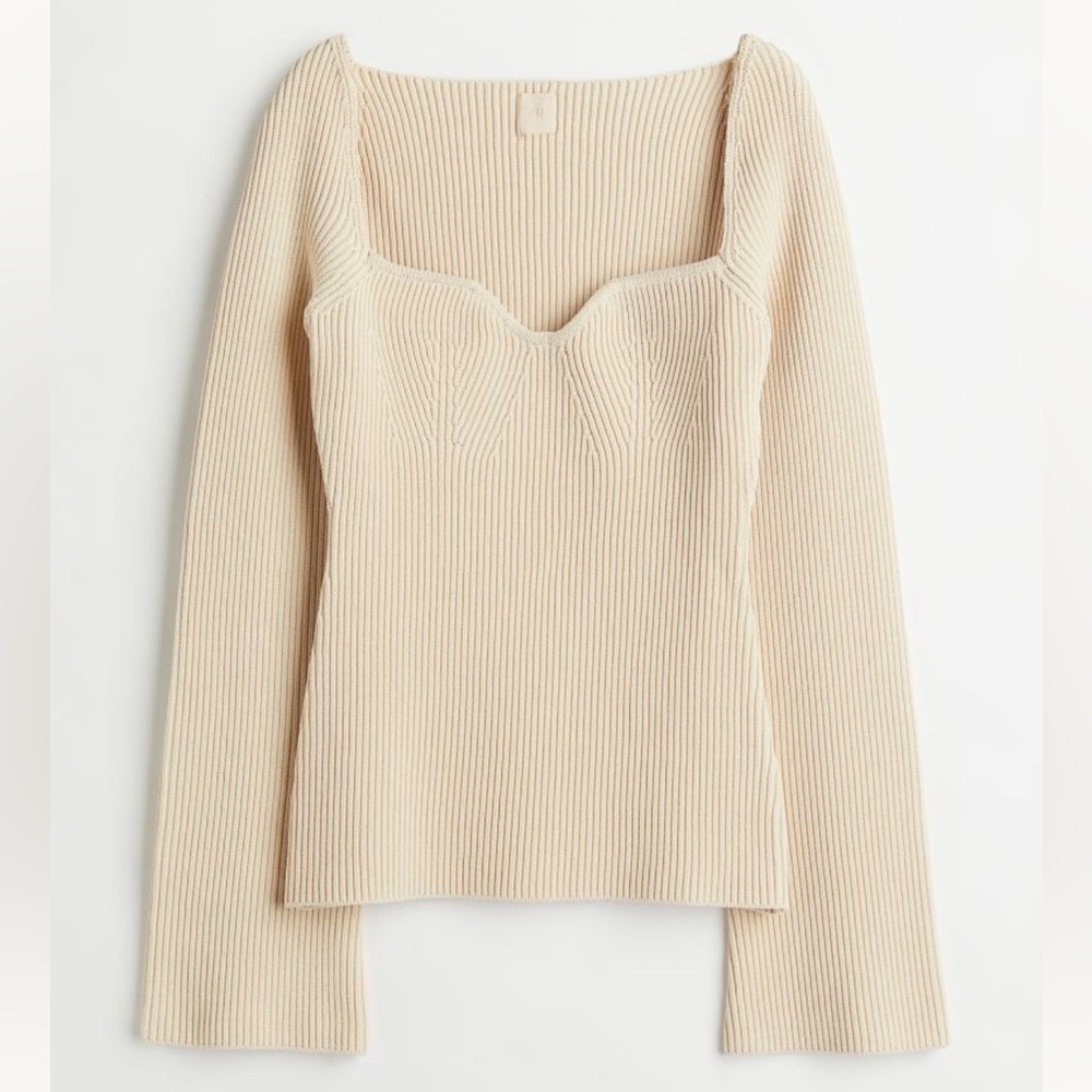 Hm rib knit sweater
